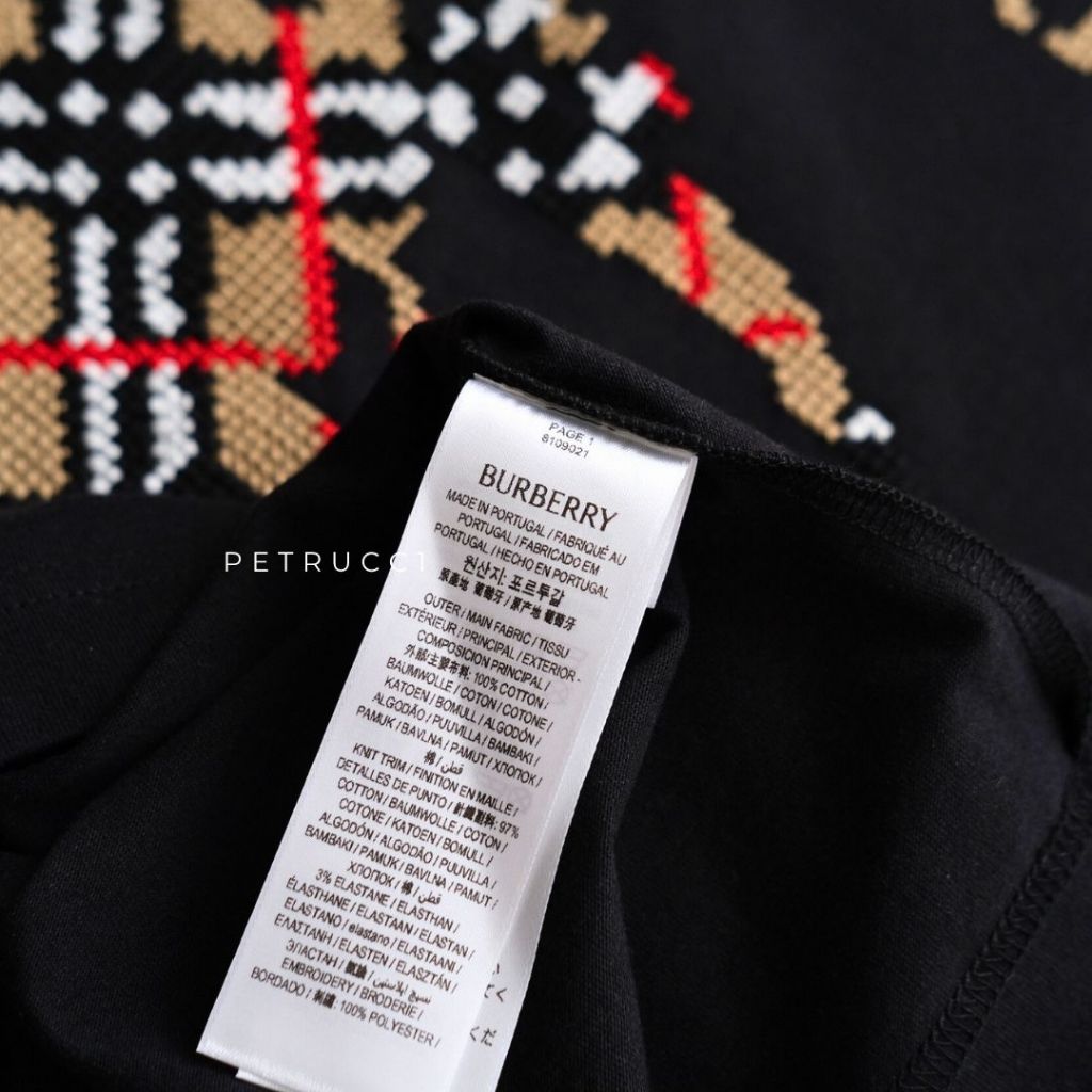 BURBERRY Cross Stitch EKD T shirt 8109021