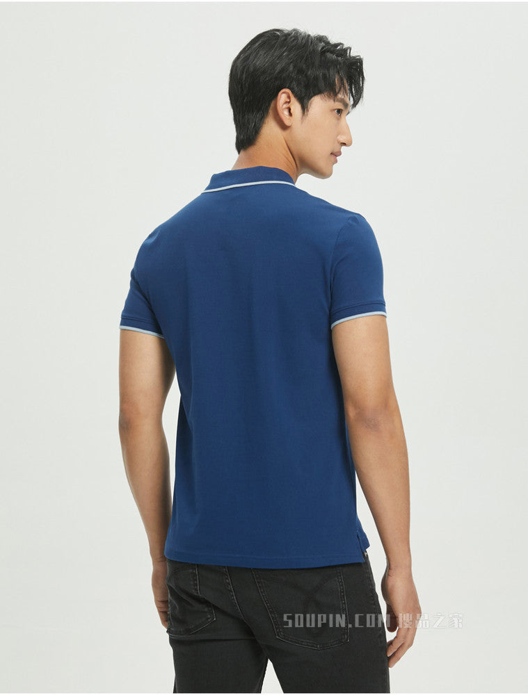 Calvin Klein Trimmed Lapel Polo Shirt J319183