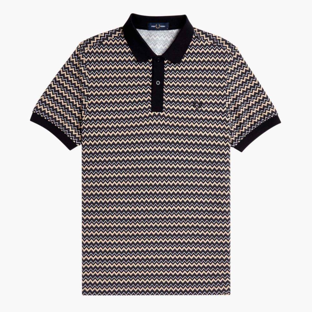 Fred Perry Zig-zag pattern polo shirt M8614/129