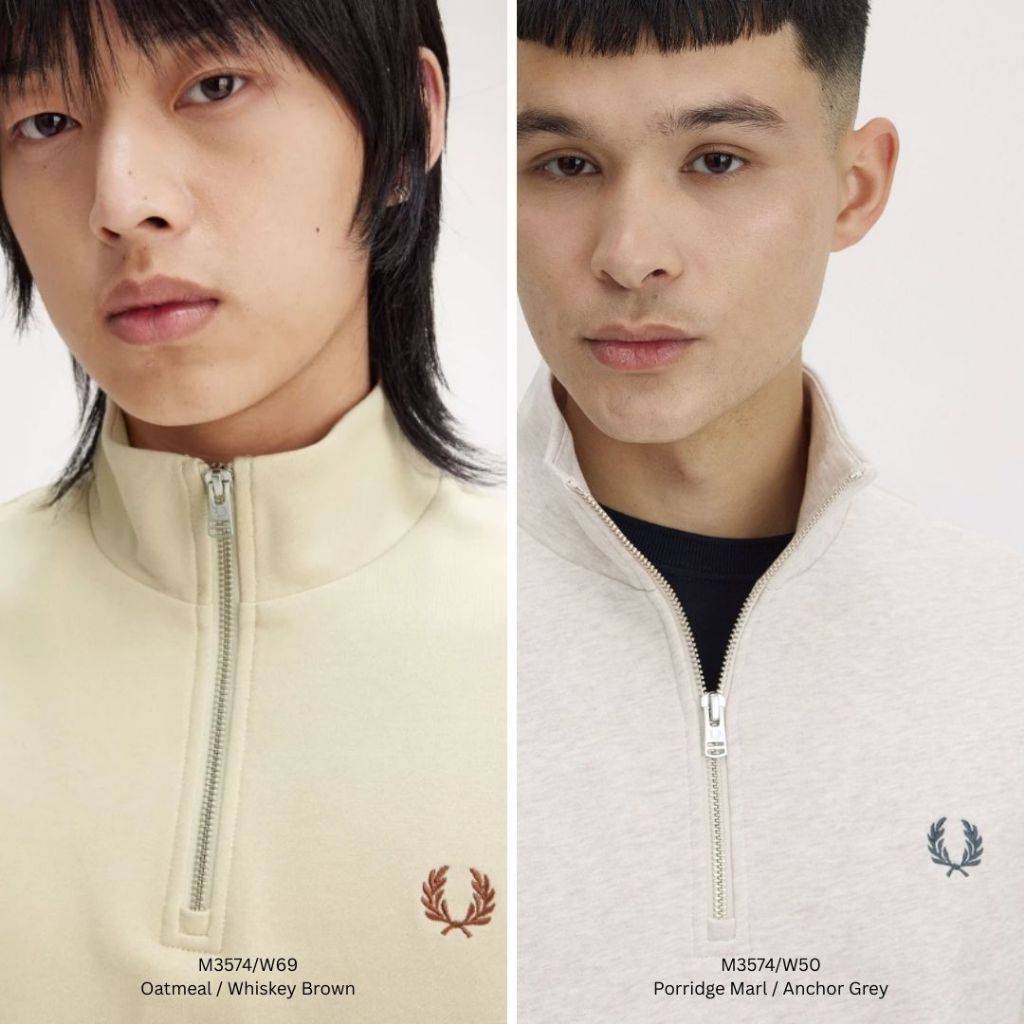 Fred Perry Half Zip Sweater Sweatshirt M3574