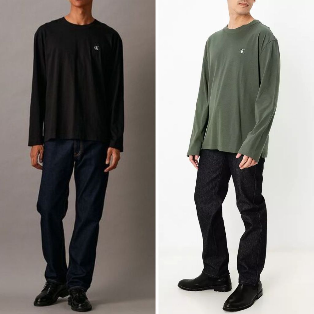 CALVIN KLEIN Long Sleeve Logo Relax T Shirt  J326901