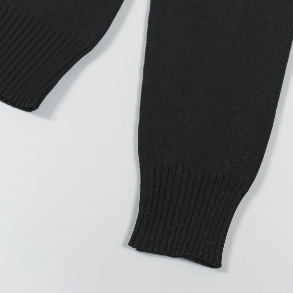 Fred Perry Womens Roll Neck Ribbed Jumper Black Women K4116/102