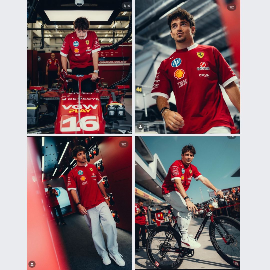 F1 SCUDERIA FERRARI 2025 Scuderia Ferrari 2025 Drivers Tee Men T Shirt