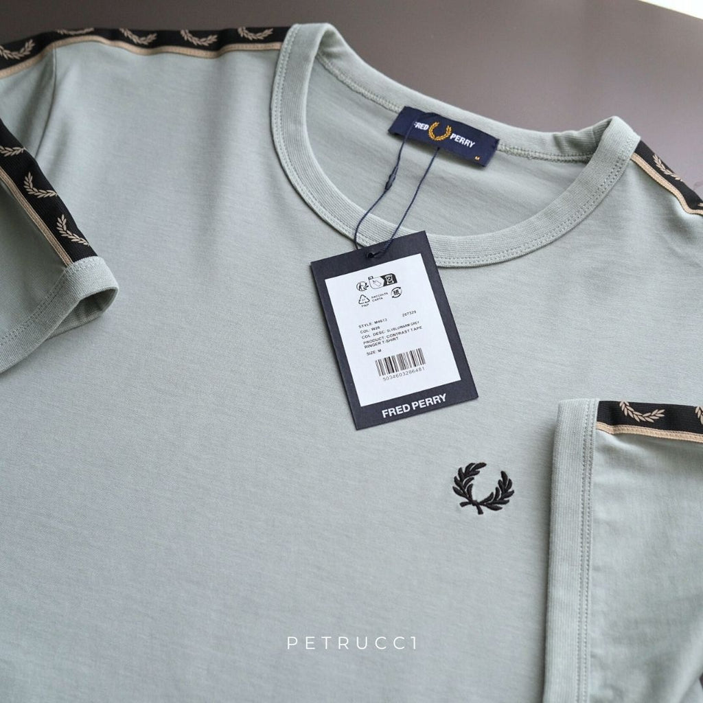 Fred Perry Contrast Tape Ringer T-Shirt Kaos M4613/W26