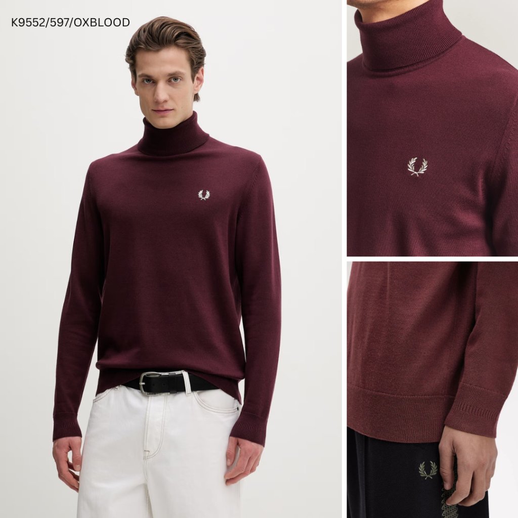 FRED PERRY FP Long Sleeved Turtle Neck K9552