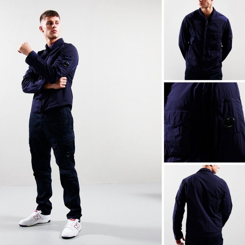 CP Company Chrome R Full Zip Overshirt 18CMOS095A