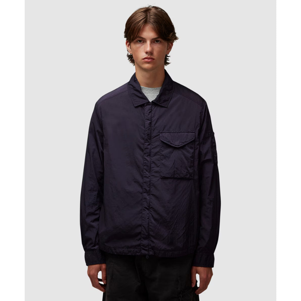 CP Company Chrome R Full Zip Overshirt 18CMOS095A