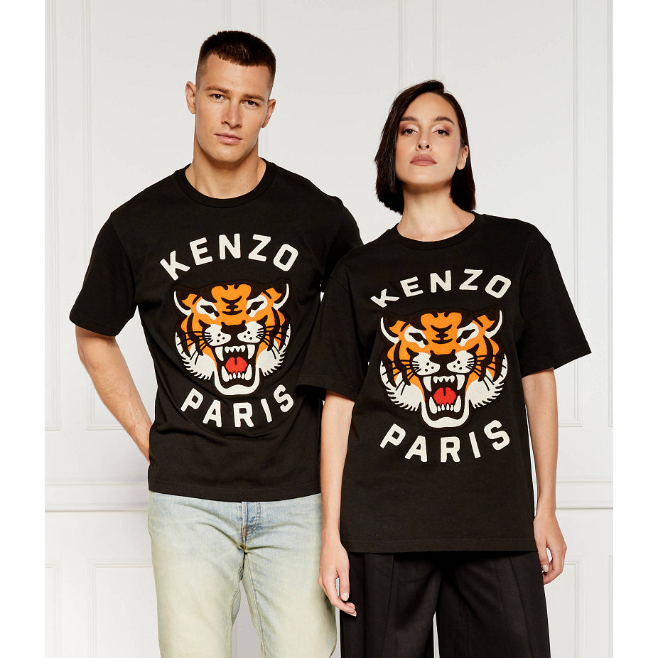 Kenzo Embroidered Lucky Tiger Cotton T-Shirt 68TS008