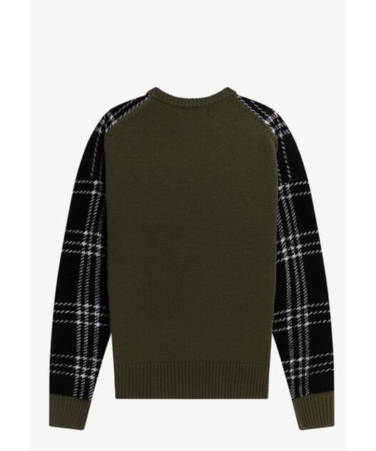 Fred Perry Tartan Panel Jumper Women K4108/102