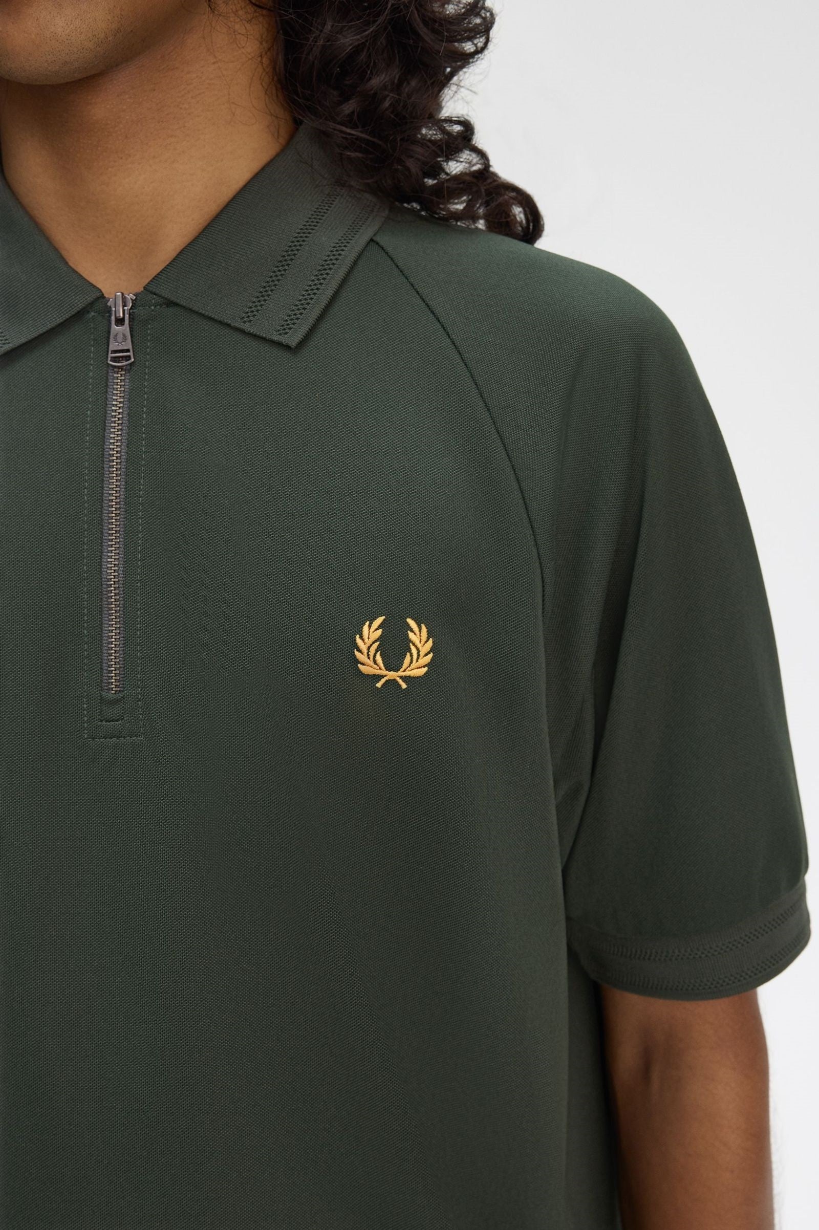 Fred Perry Zip Neck Polo Shirt M9869/X89