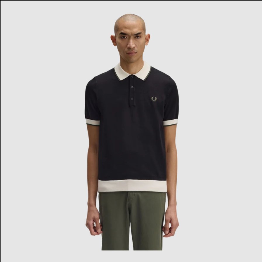 Fred Perry Polo Shirt Cowo Kaos Kerah Pria Knit K1315/102