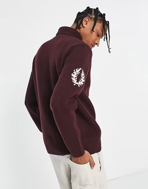 Fred Perry Laurel Wreath Roll Neck Jumper Sweater K4561/597