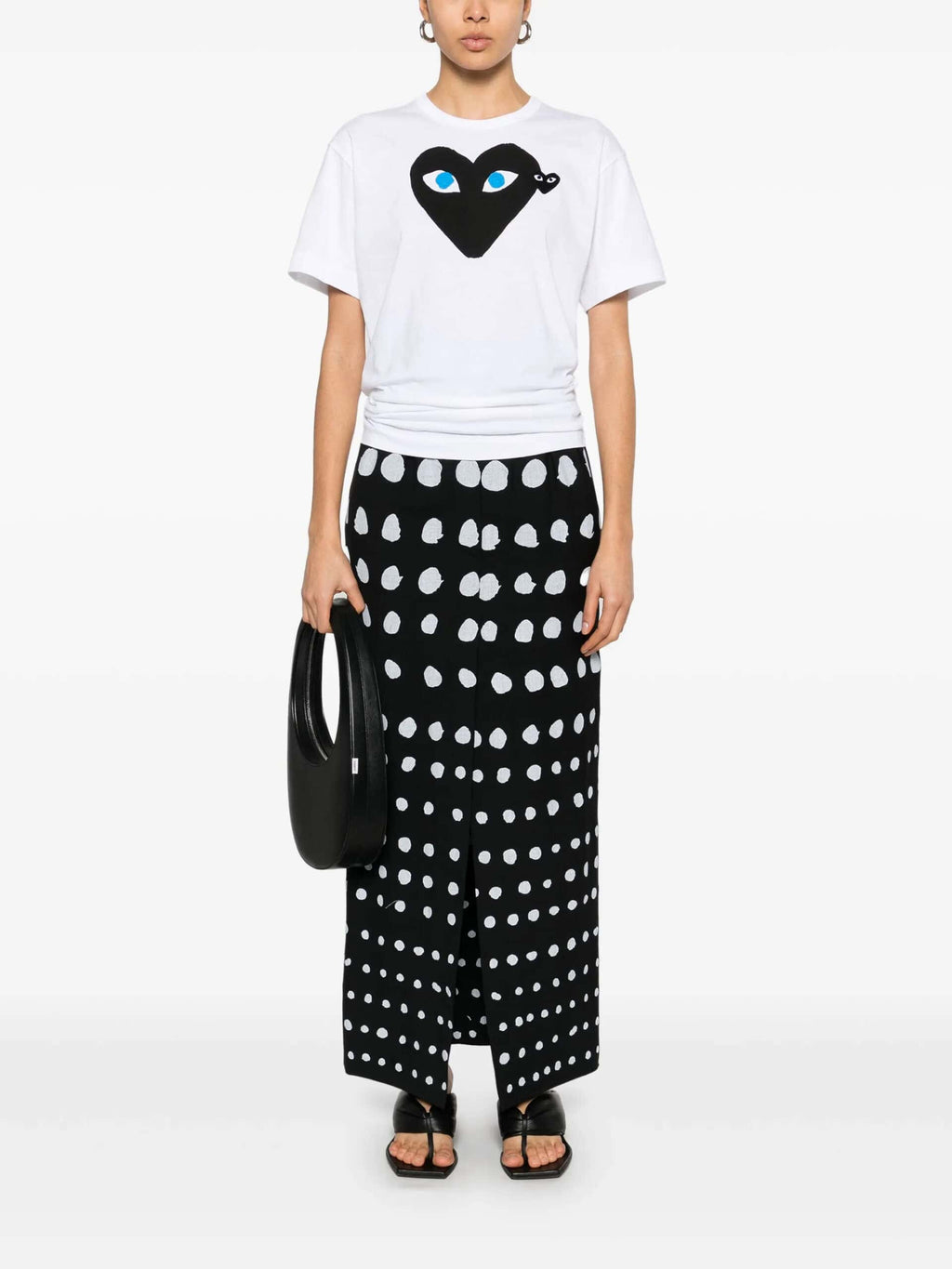 PLAY CDG COMME des GARCONS TEE T SHIRT kaos cowo pria man ORIGINAL