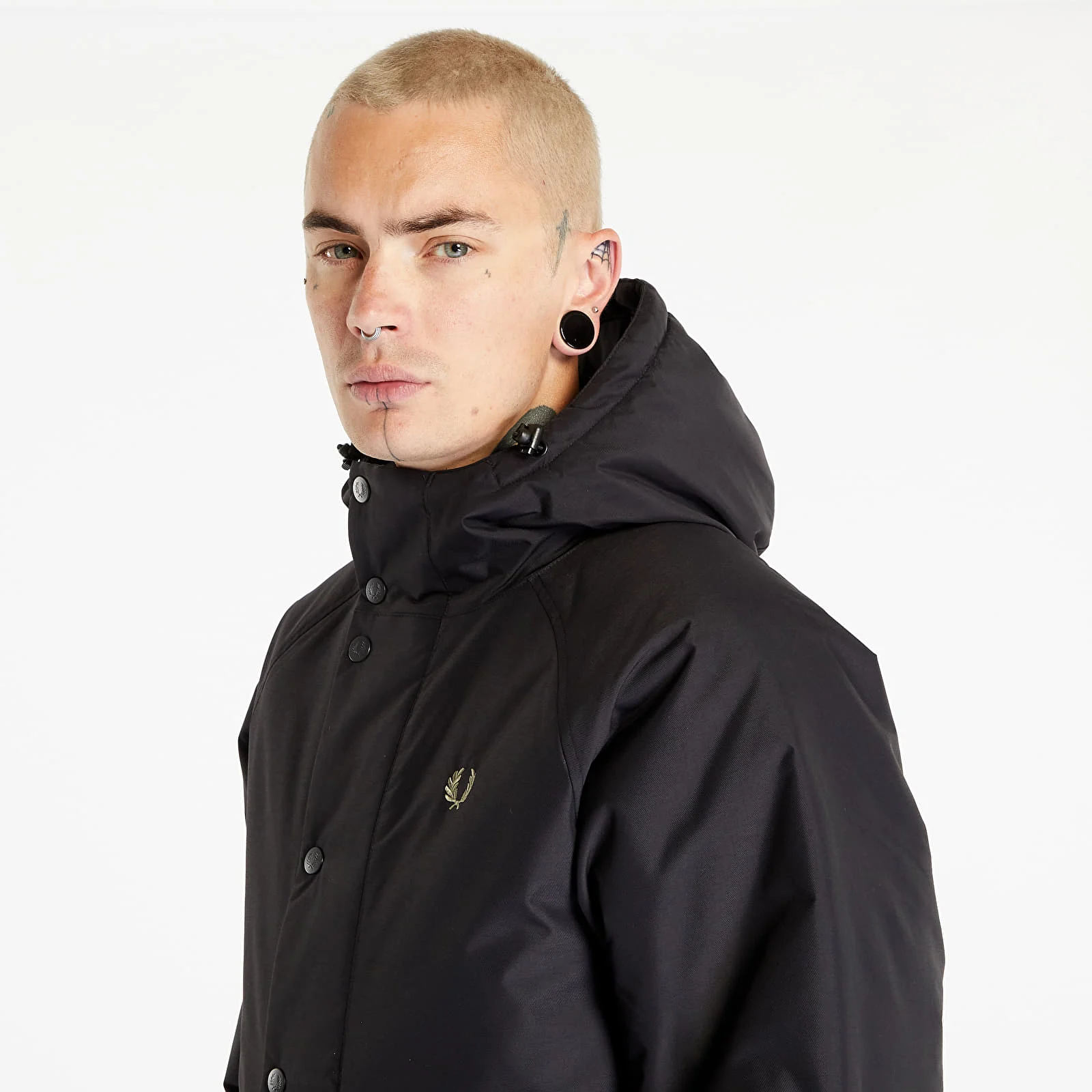 Fred Perry Padded Zip Through Parka Jacket J6516/102