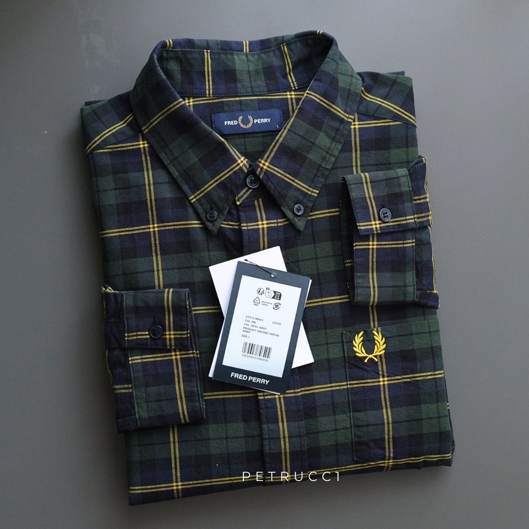 Fred Perry Oxford Tartan Shirt Long Sleeve M9621/608