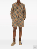 BURBERRY Beige Plaid Shirt 8087634