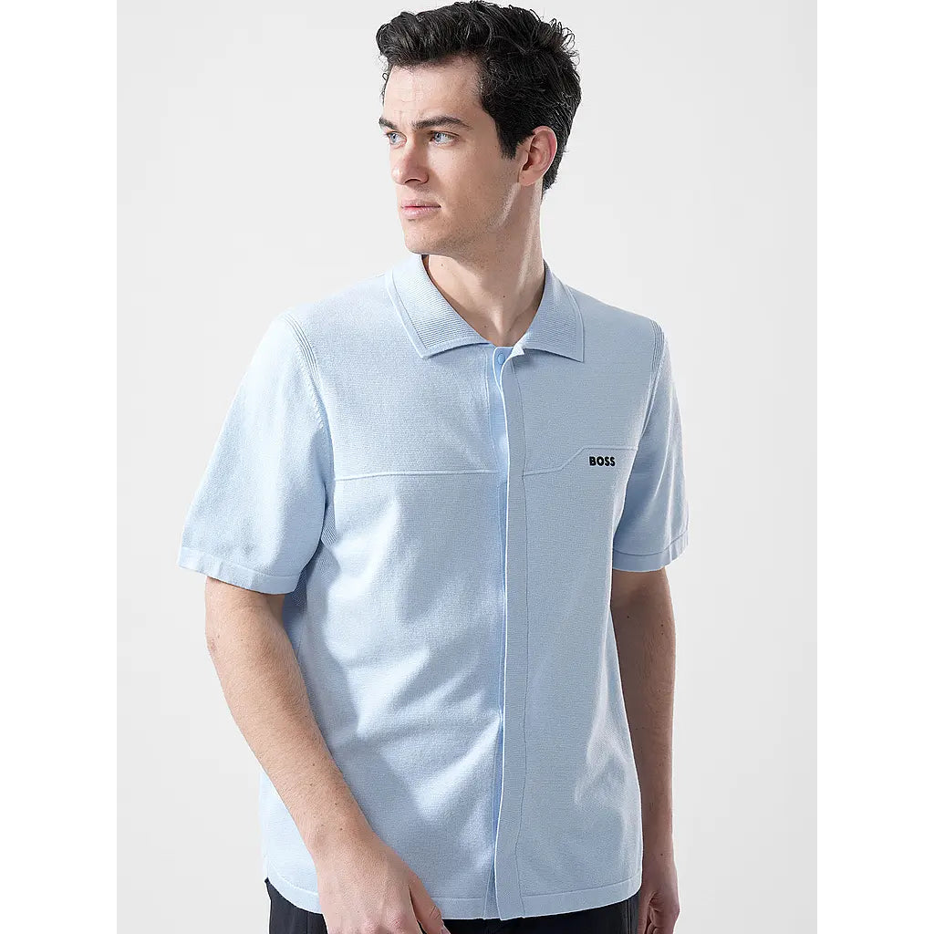 BOSS KN_Terrace ST Knitted Golf Polo Shirt 50558348