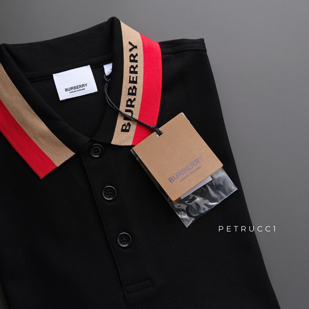 BURBERRY Edney Contrasting Collar Polo Shirt 8039265