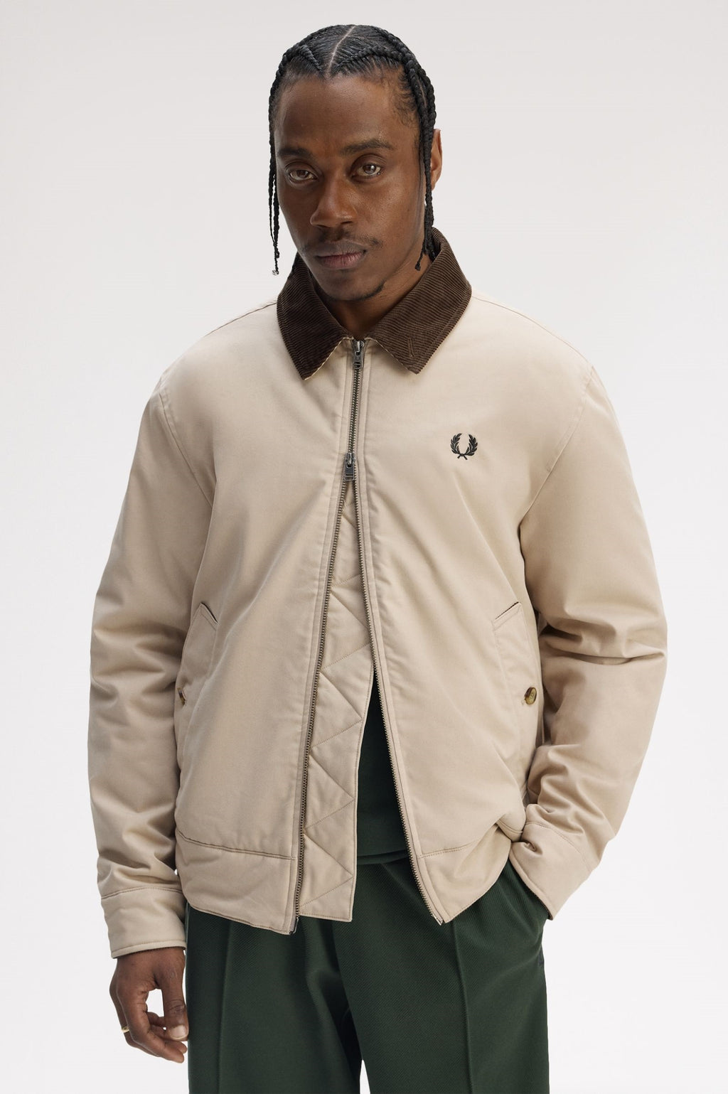 Fred Perry Cotton Caban Jacket Puffer J8535/Z19