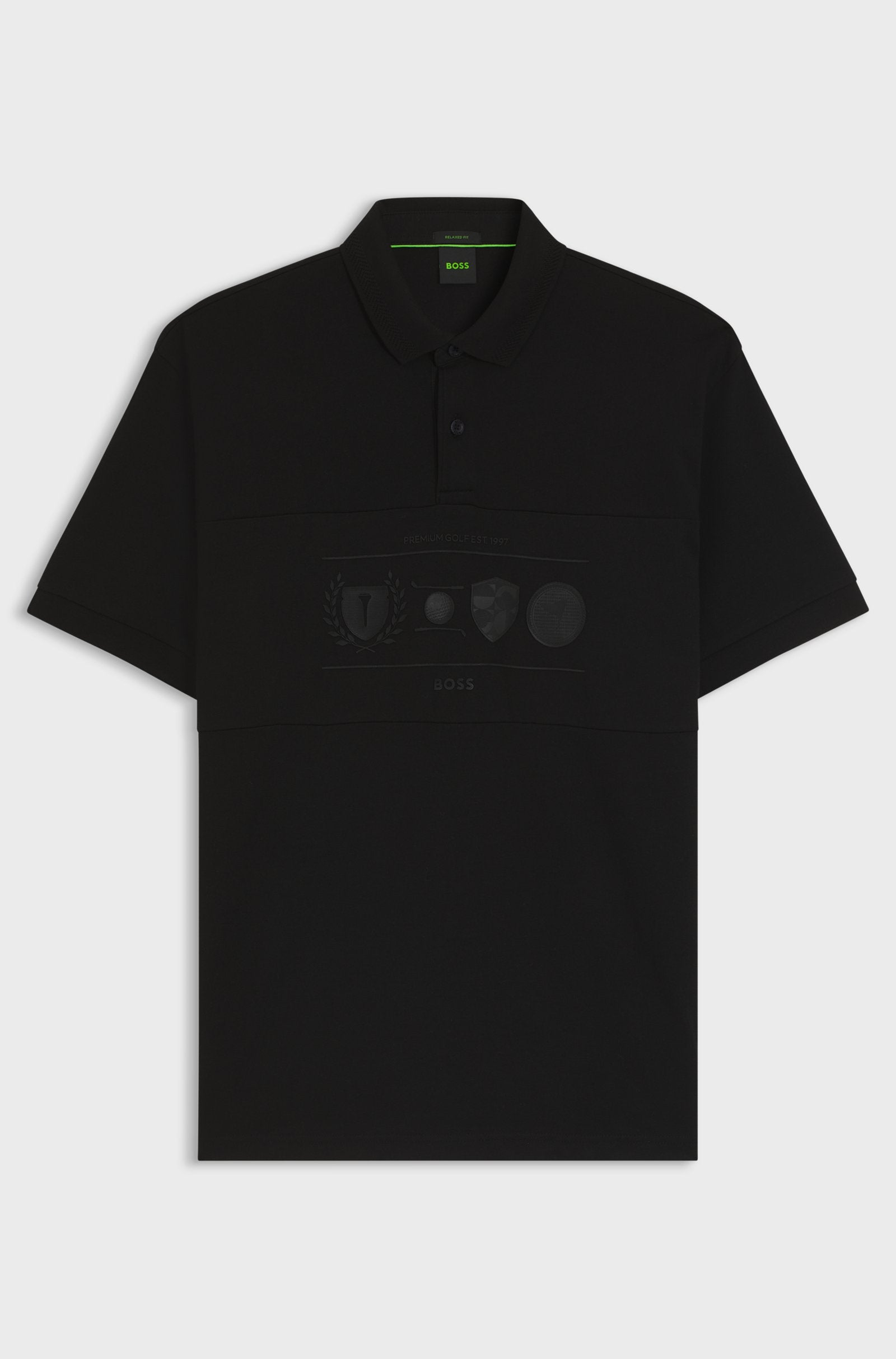 BOSS Relaxed-fit polo shirt in cotton with golf artwork Percy Heritage 50538111