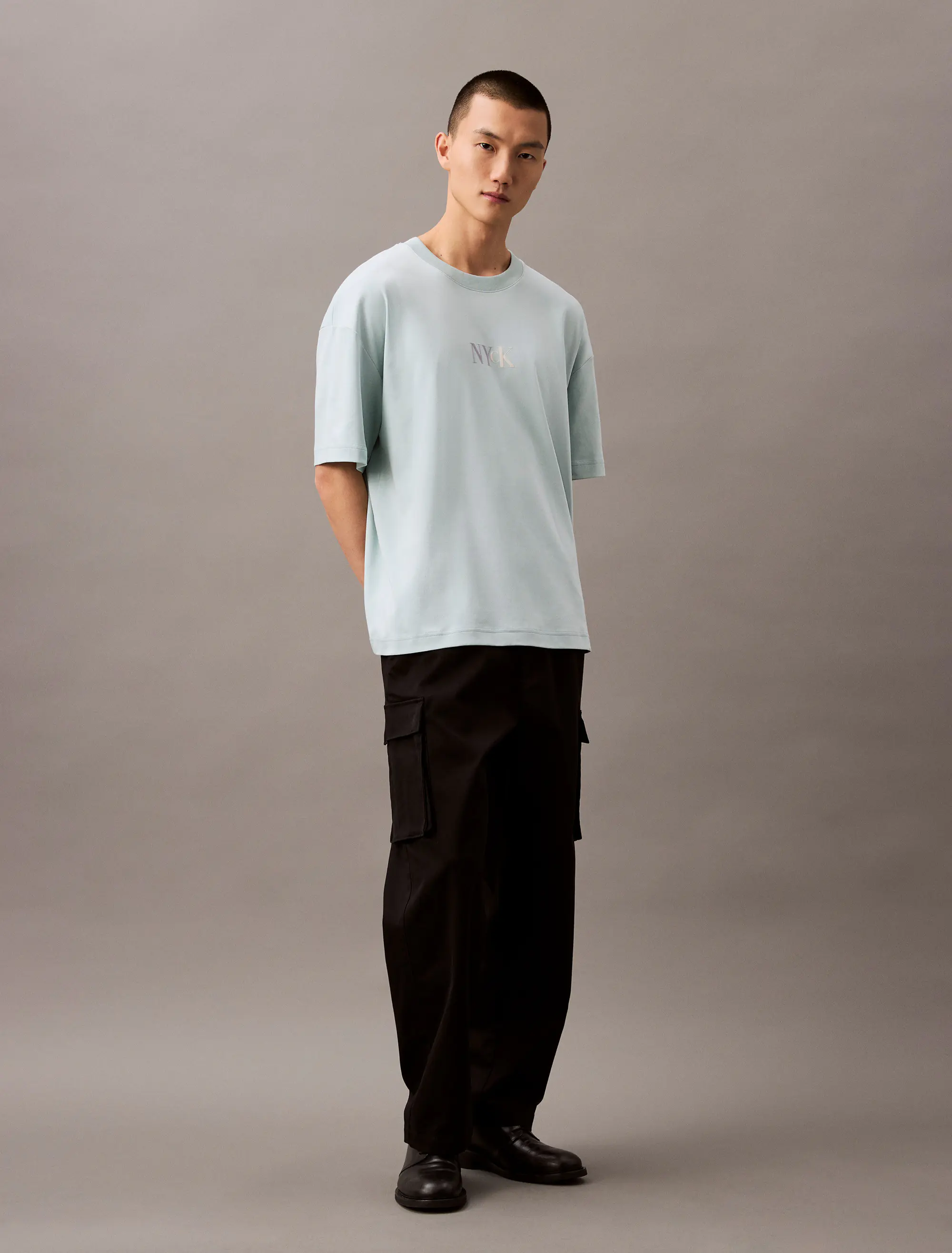 CALVIN KLEIN Graphic Oversized-Fit Cotton T Shirt  4RAB805