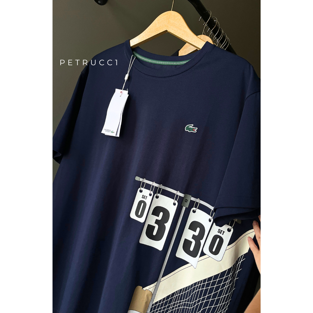 LACOSTE T Shirt Tee Kaos Pria Cowo TH4758