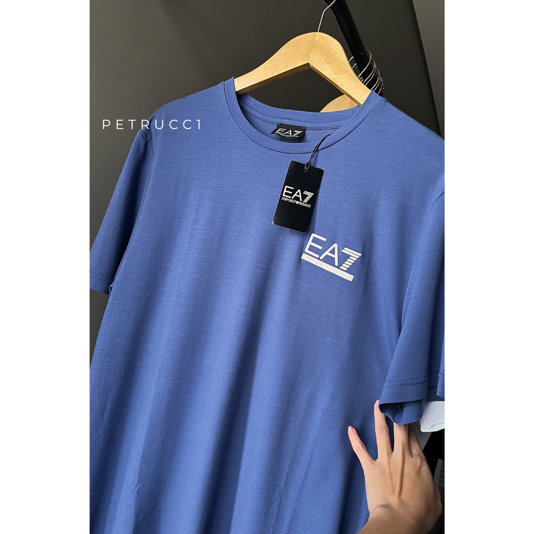 Emporio Armani EA7 T Shirt logo Tee man men kaos 3DPT27