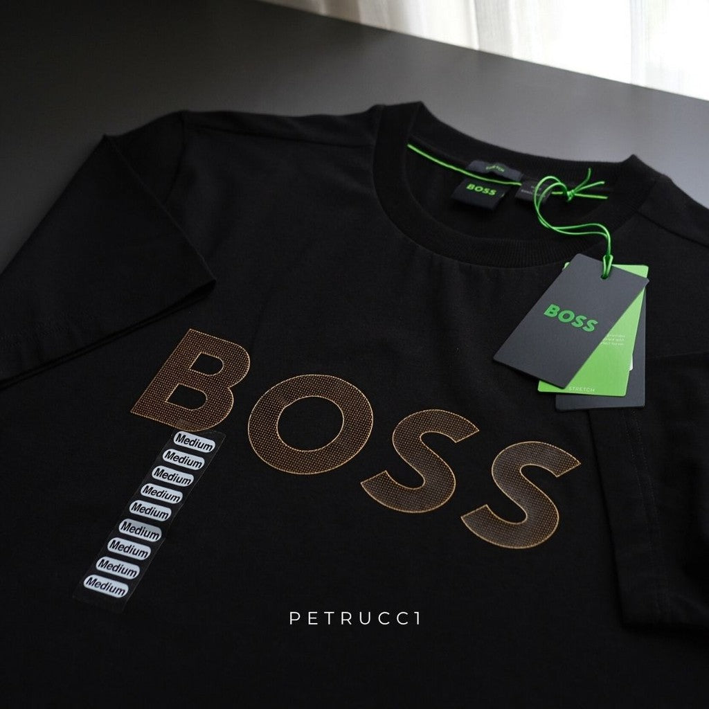 BOSS Stretch-cotton T-shirt with large logo Tee TL Logo 50535170