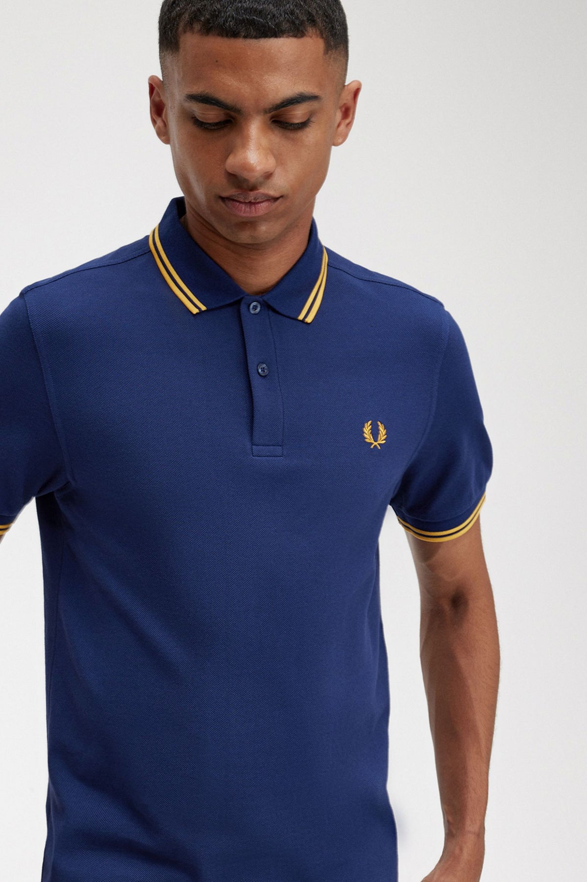 Fred Perry Cowo Kaos Cotton Pique Polo Shirt Original Pria M3600/R76