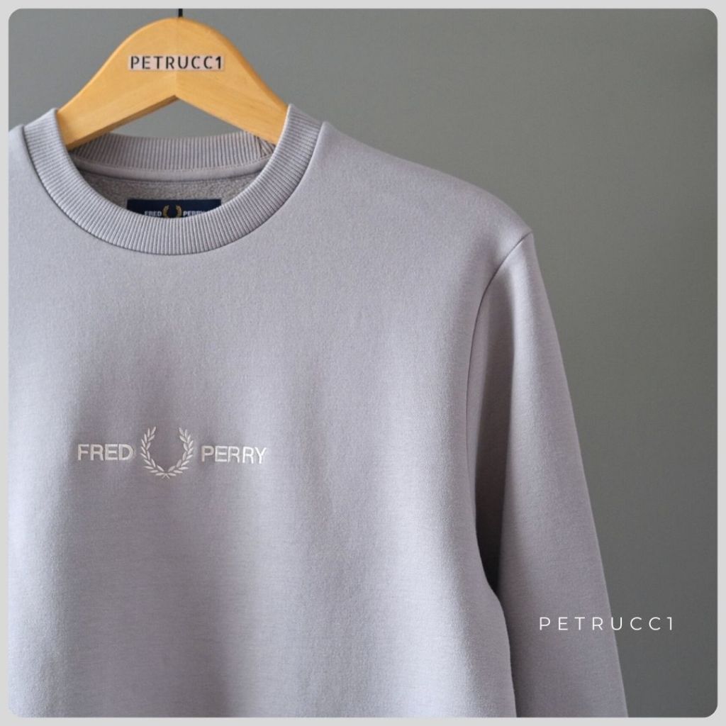 Fred Perry Embroidered Sweatshirt Sweater M4727/181