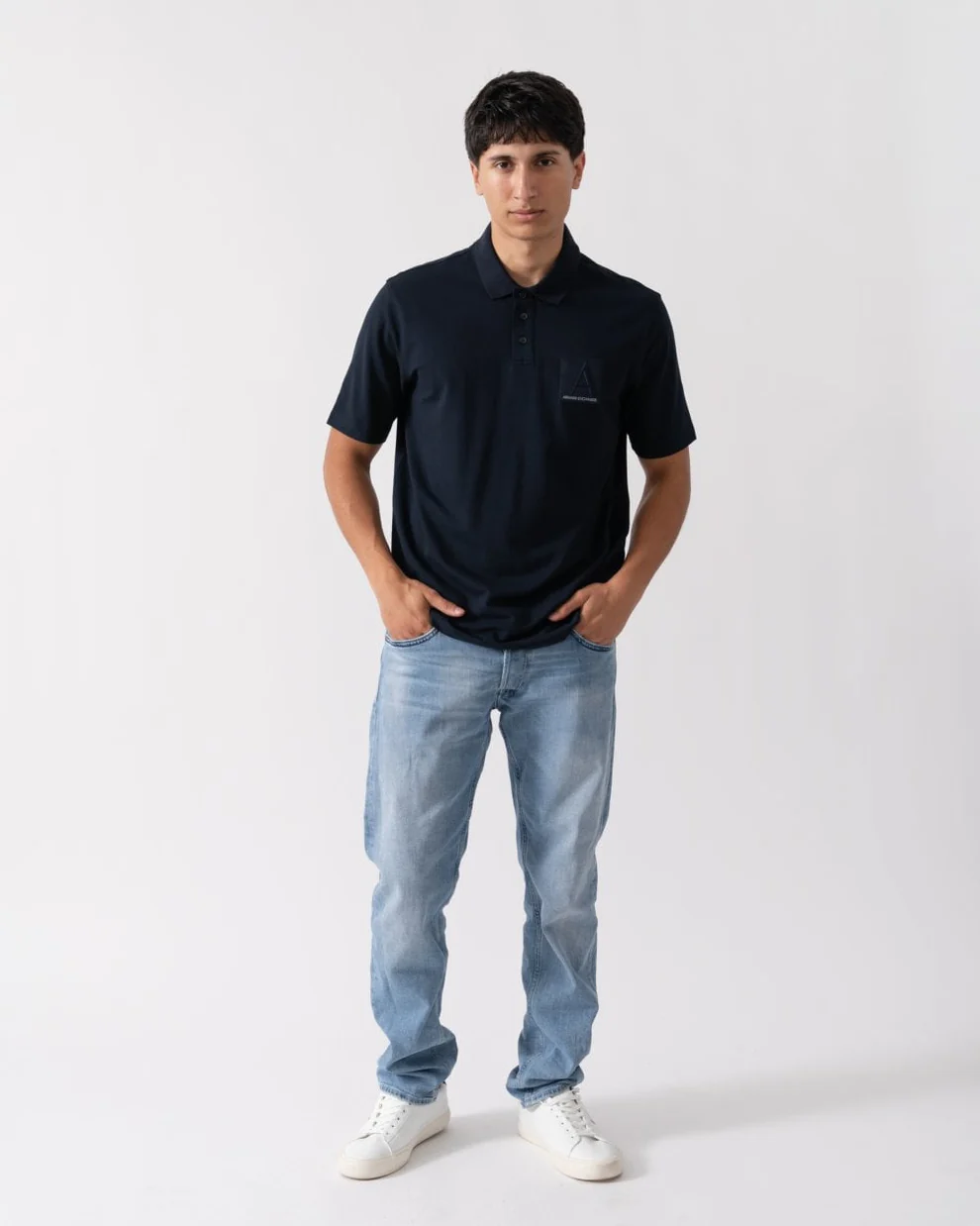 Armani Exchange Polo Shirt Kaos Kerah Pria 6DZFJA