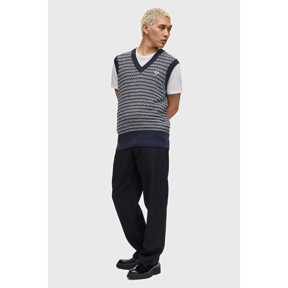 FRED PERRY VEST KNIT outwear outer rajut COWO PRIA K8551/608