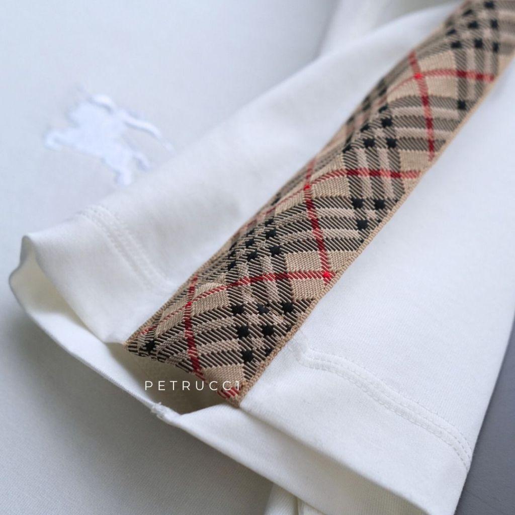 BURBERRY Check Patterned Stripe T shirt 8106246