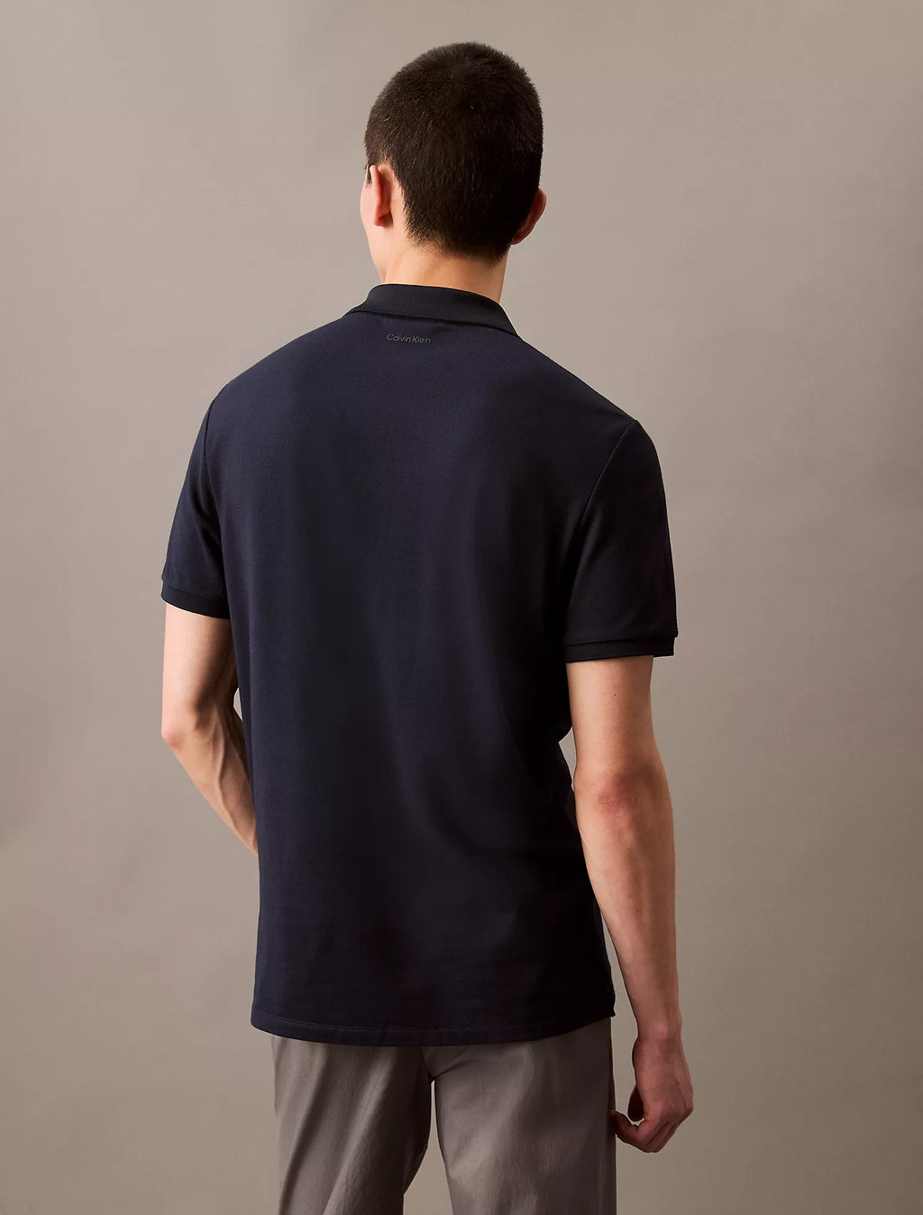 Calvin Klein Tech Pique Zip Polo Shirt 40QM421