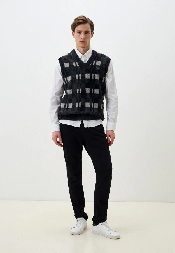 Fred Perry Textured Chequerboard Tank Vest K8568/102
