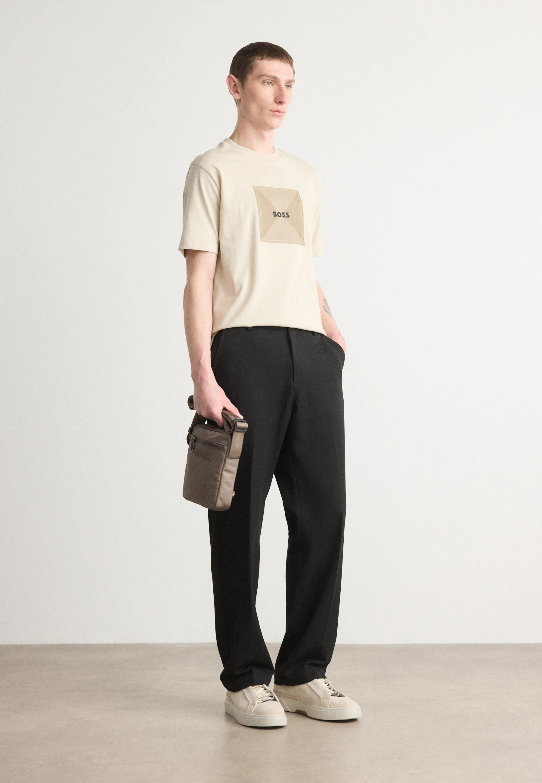 BOSS TEE LOGO RIB 99 50538096