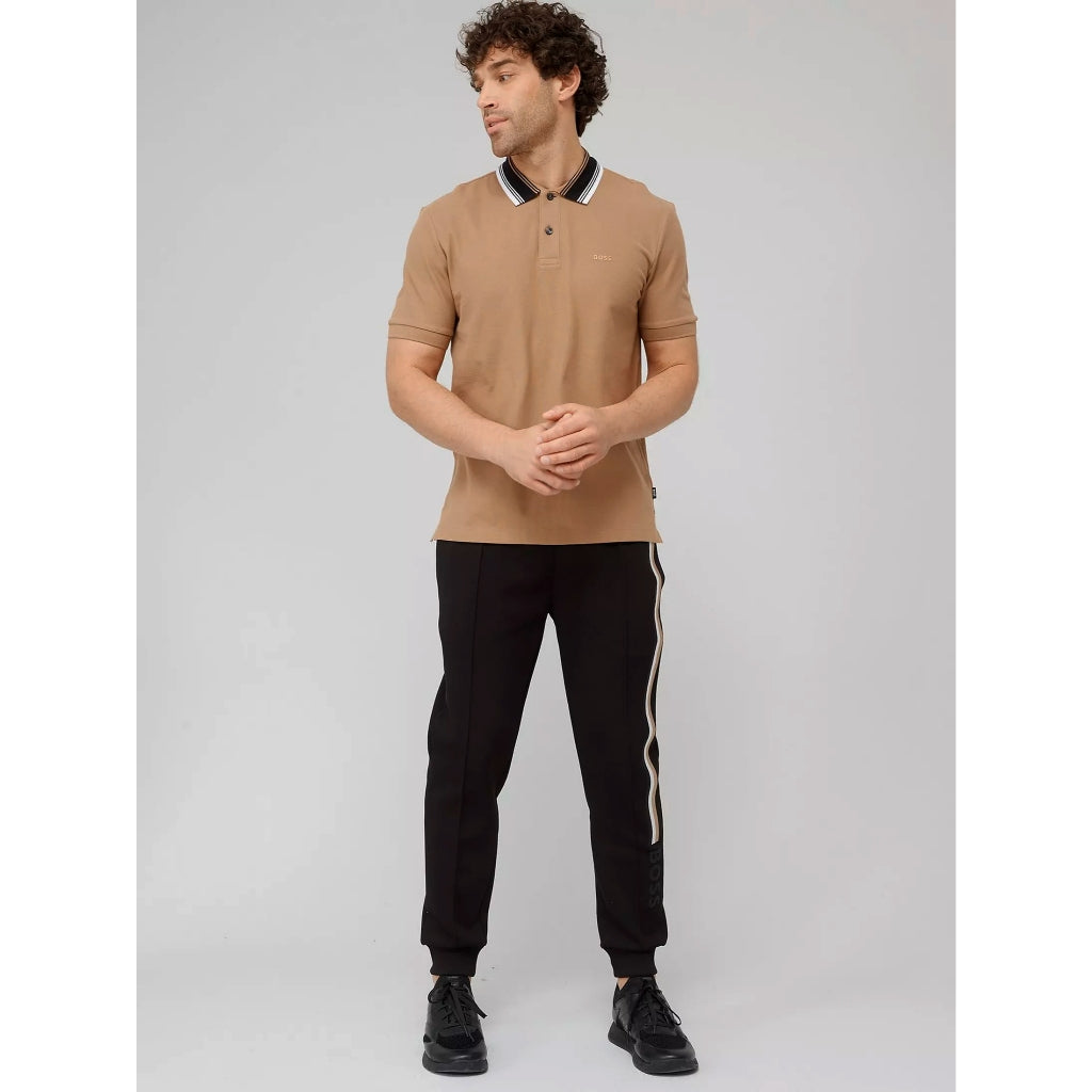 BOSS POLO SHIRT WITH STRIPED COLLAR  PHILLIPSON 118 50495709