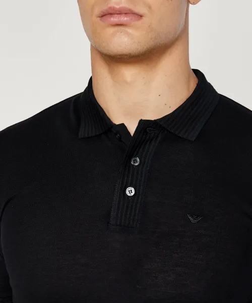 EMPORIO ARMANI EA7 Piqué Polo Shirt 6D1F69