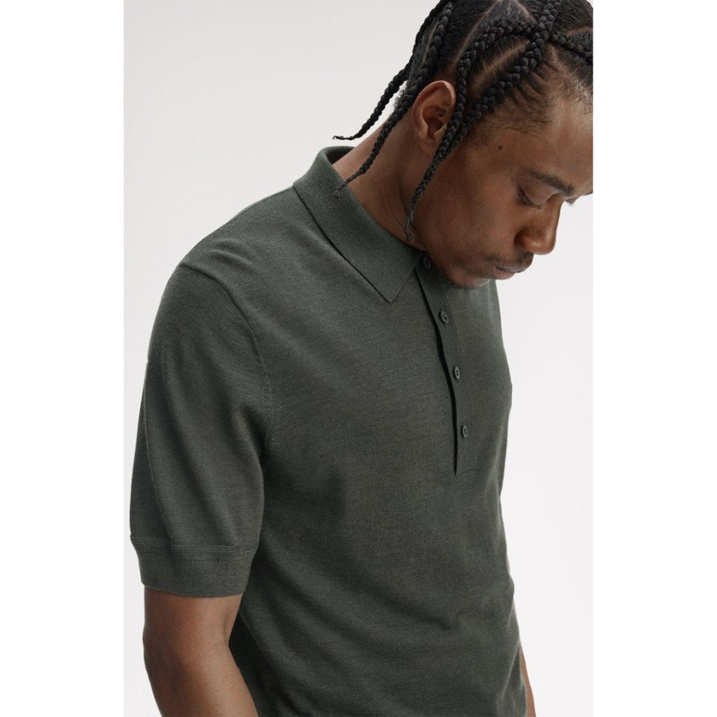 Fred Perry Polo Shirt Contrast Collar Knit K8533/638