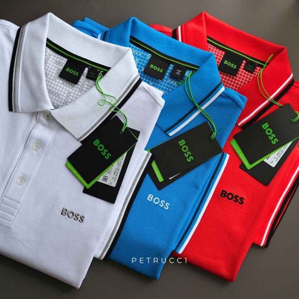 BOSS Polo shirt in cotton-blend piqué with S.Café PADDY PRO 50249000