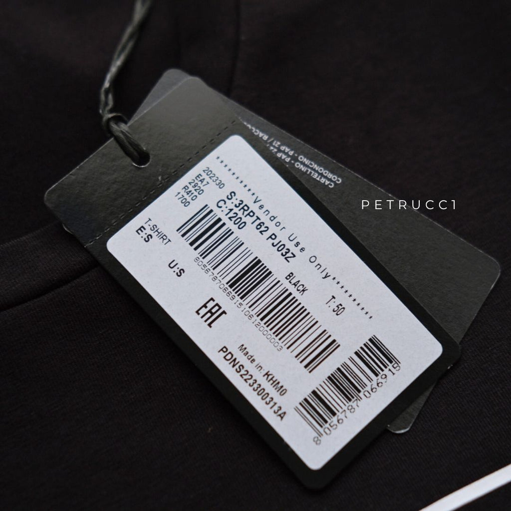 EMPORIO ARMANI EA7 Visibility Pima Cotton T-Shirt 3RPT62 PJ03Z