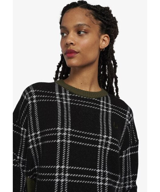 Fred Perry Tartan Panel Jumper Women K4108/102
