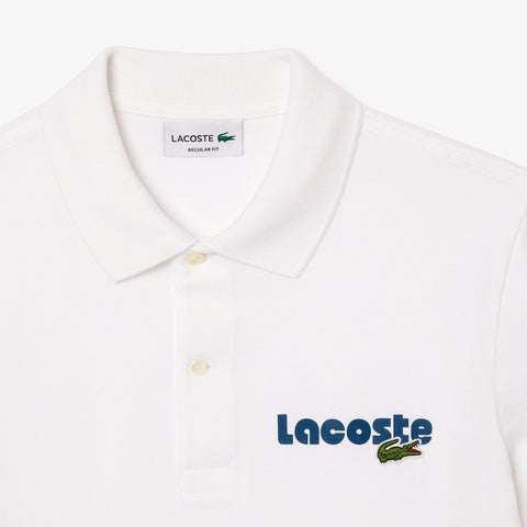 LACOSTE Name Print Washed Polo Shirt  PH0786