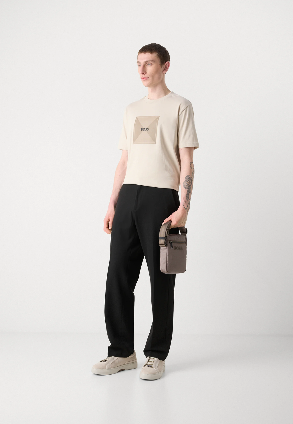 BOSS TEE LOGO RIB 99 50538096