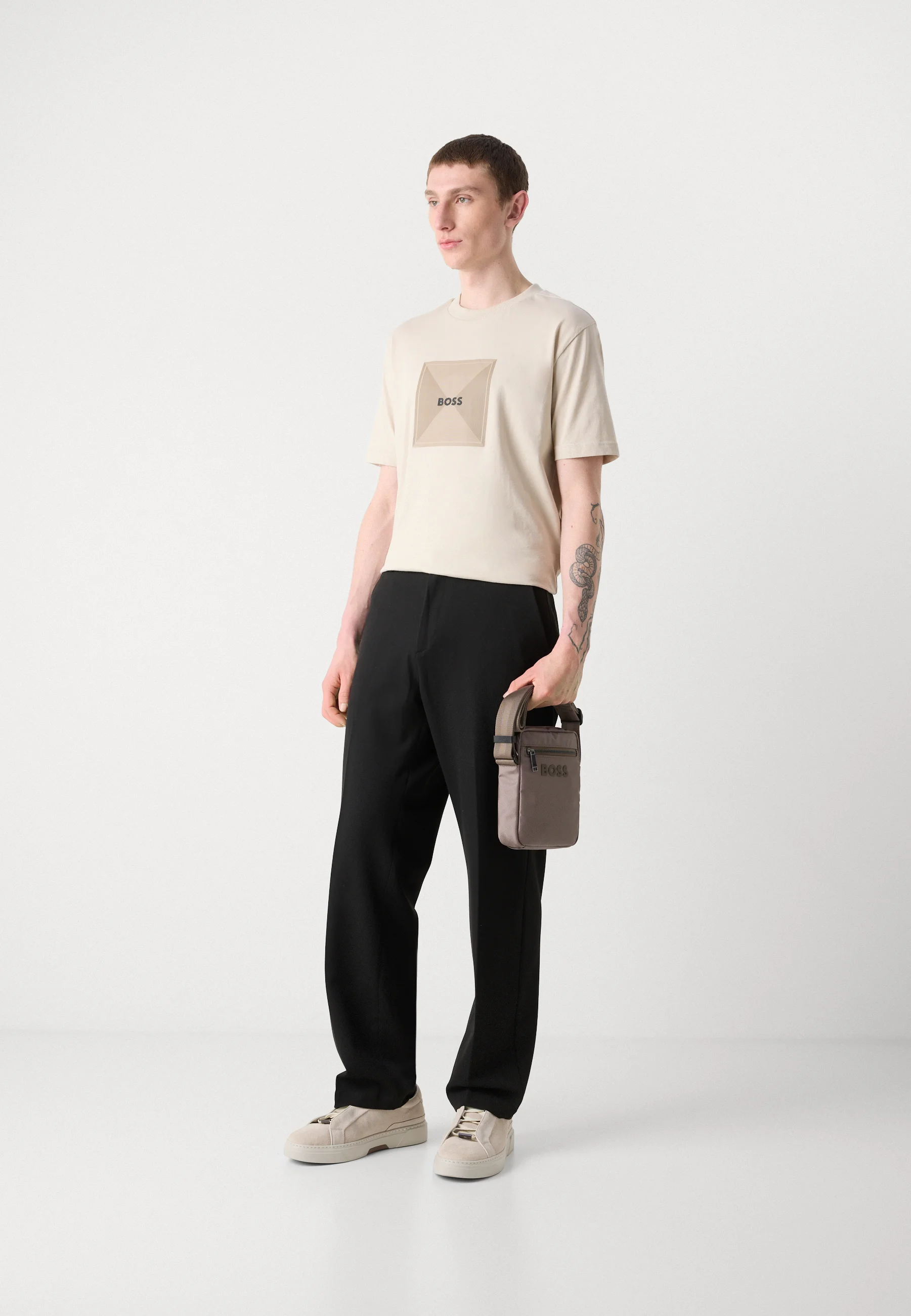 BOSS TEE LOGO RIB 99 50538096