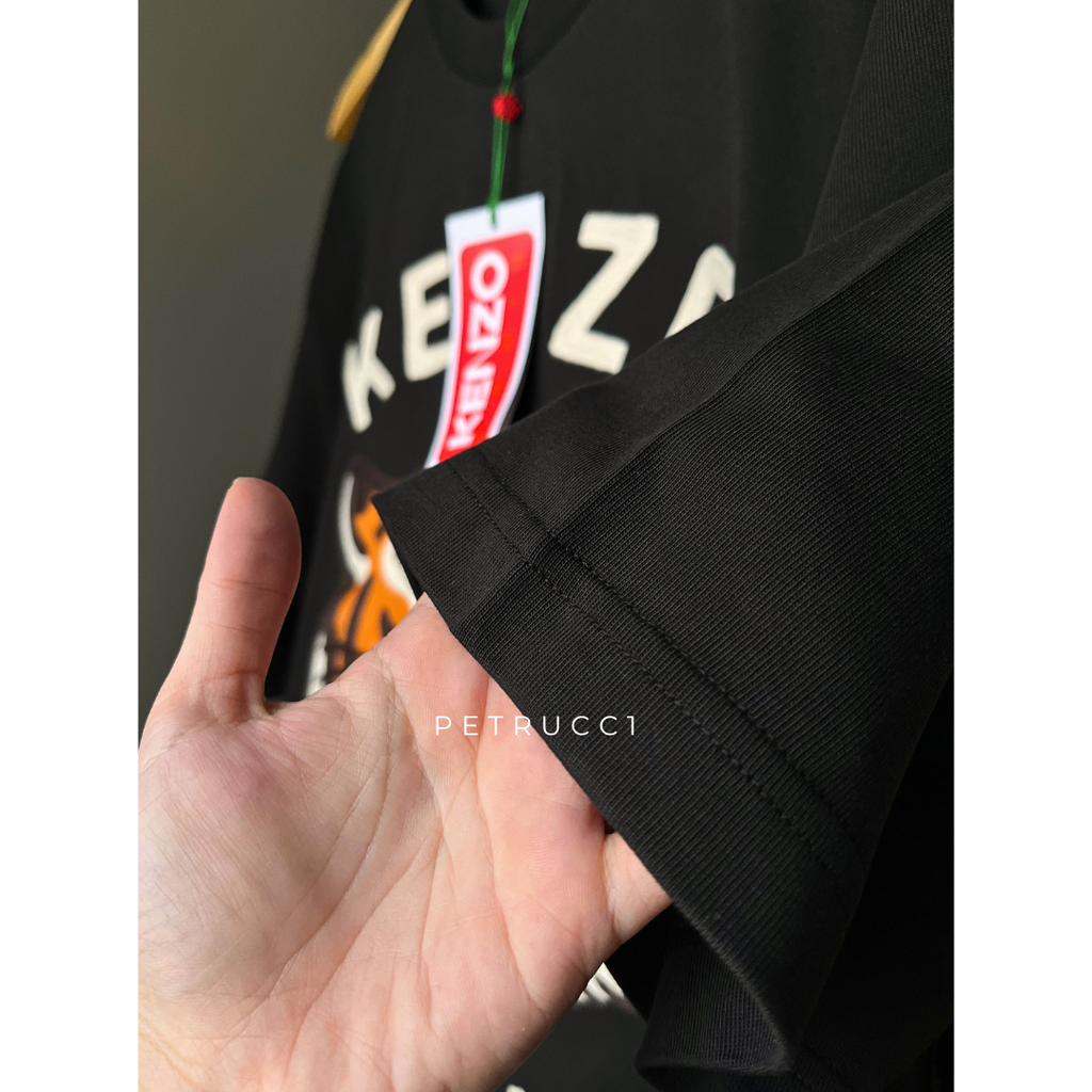 Kenzo Embroidered Lucky Tiger Cotton T-Shirt 68TS008