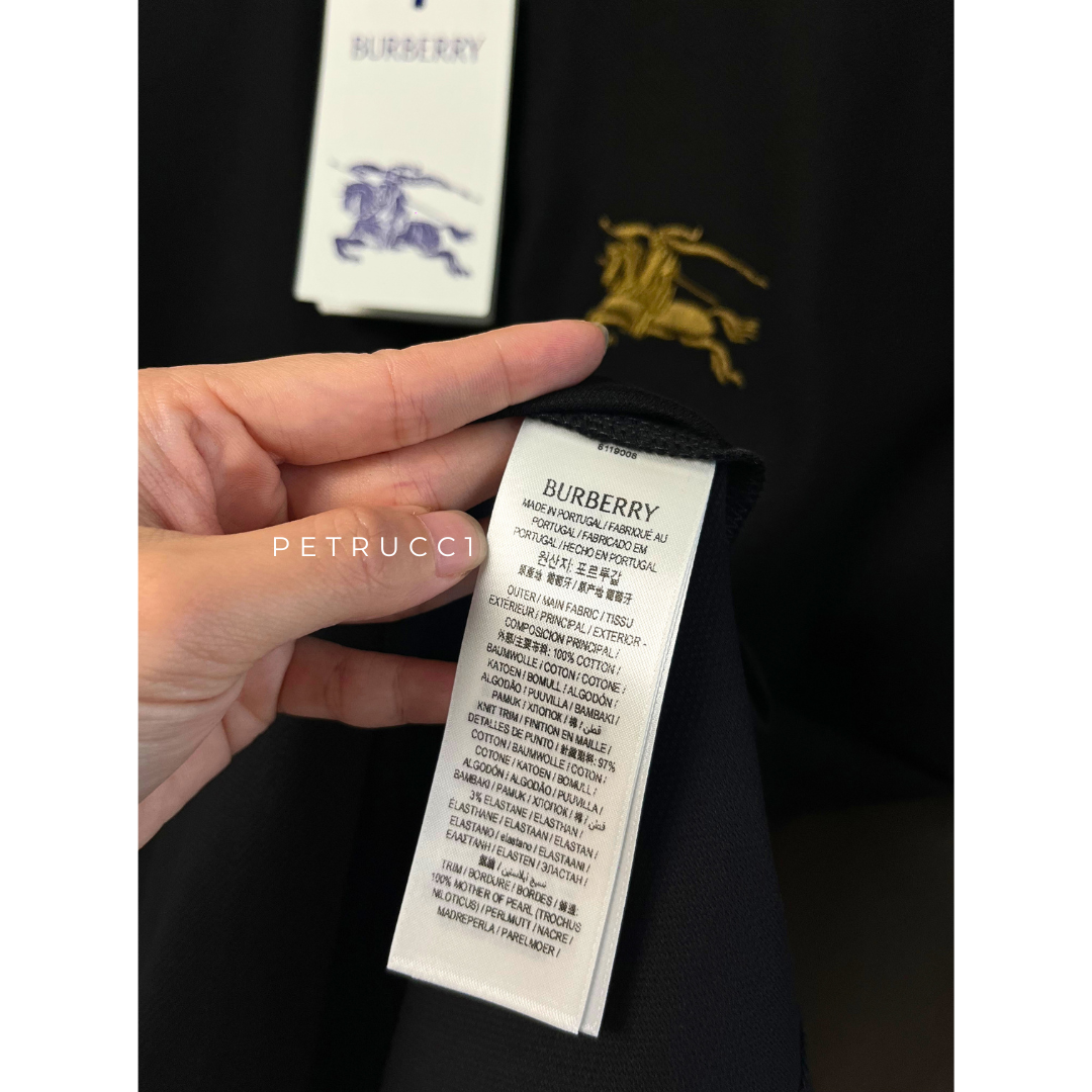 Burberry Knight Cotton Polo Shirt 8119008