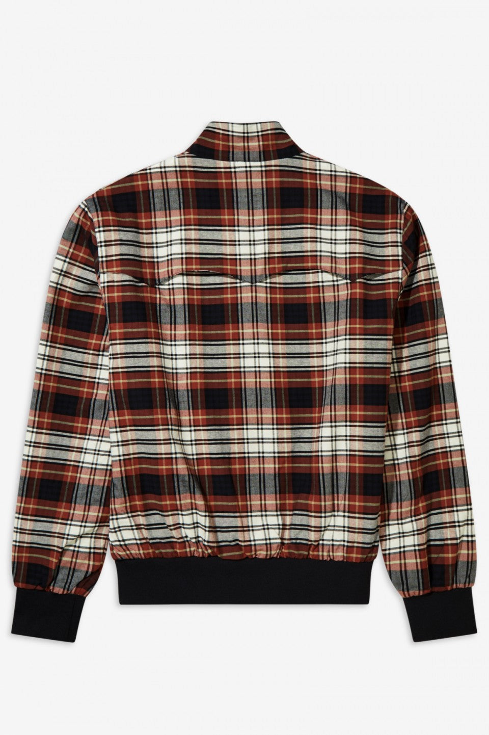 Fred Perry Check Harrington Jacket Port  J8524/122