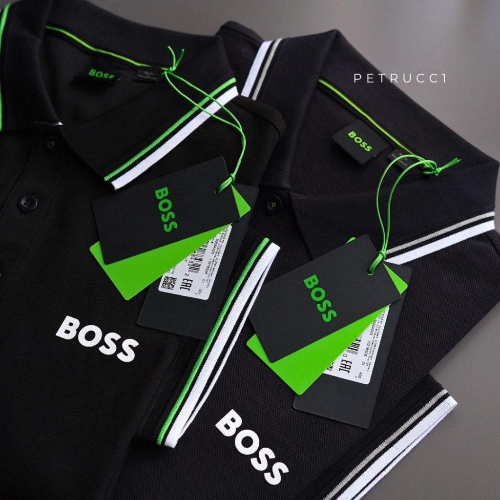 BOSS POLO Shirt Original Branded Cowo Pria Kaos Berkerah 50554223