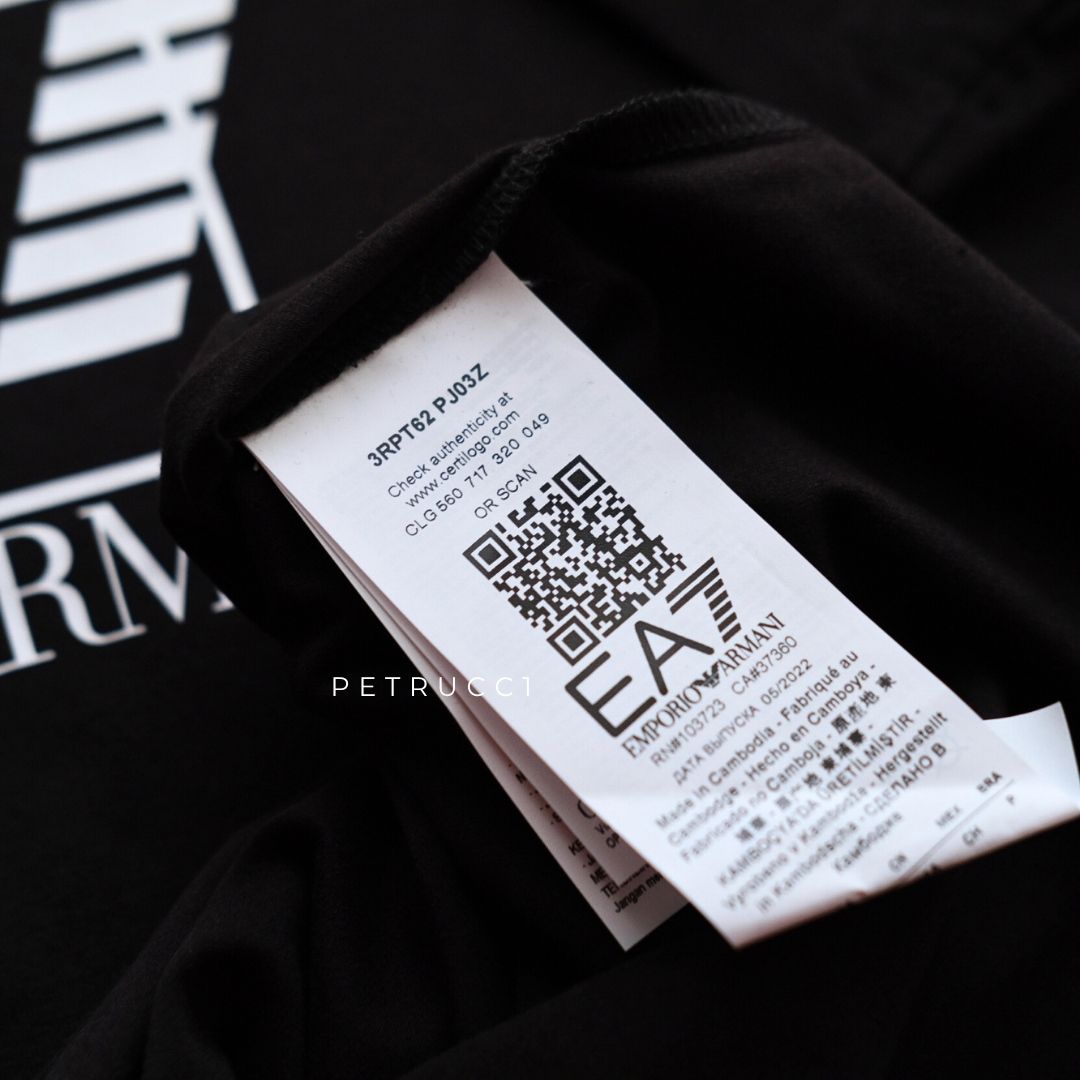 EMPORIO ARMANI EA7 Visibility Pima Cotton T-Shirt 3RPT62 PJ03Z
